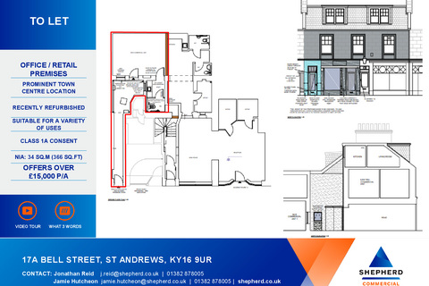 Retail property (high street) to rent, 17-21 Bell St St Andrews KY16 9UR