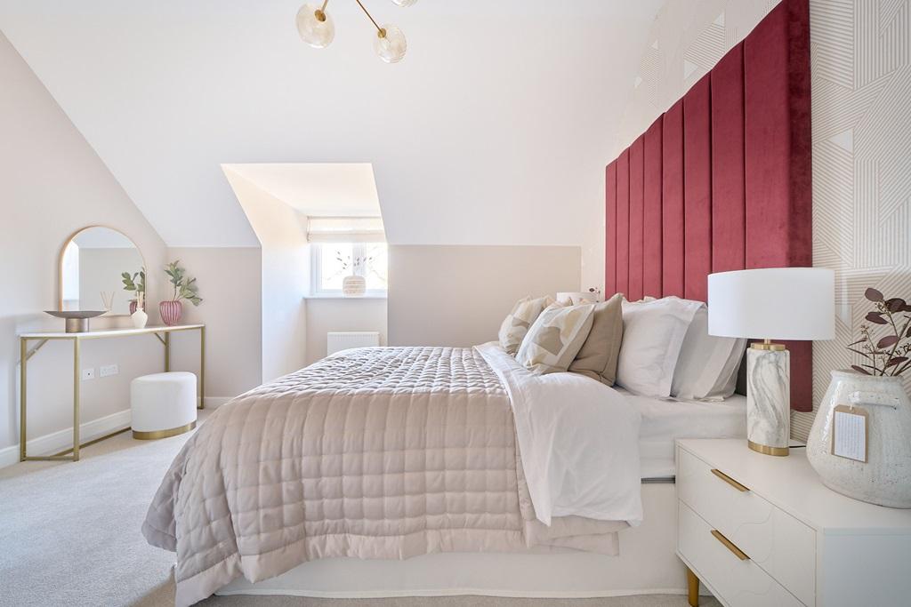 Main bedroom on the second floor providing a...