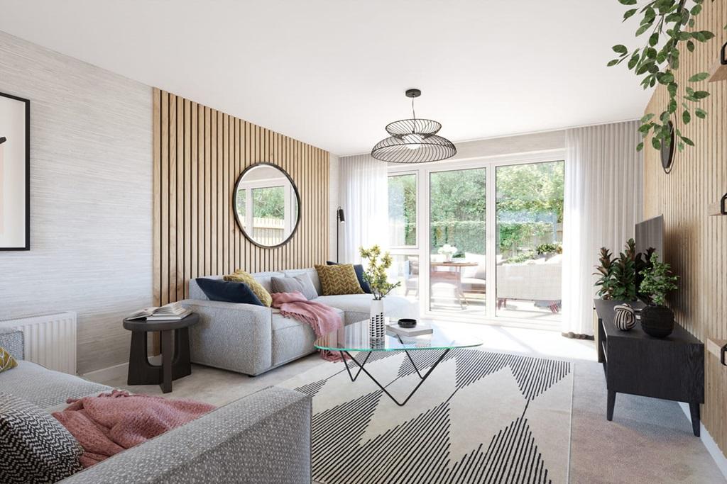 French doors that lead out to the rear garden