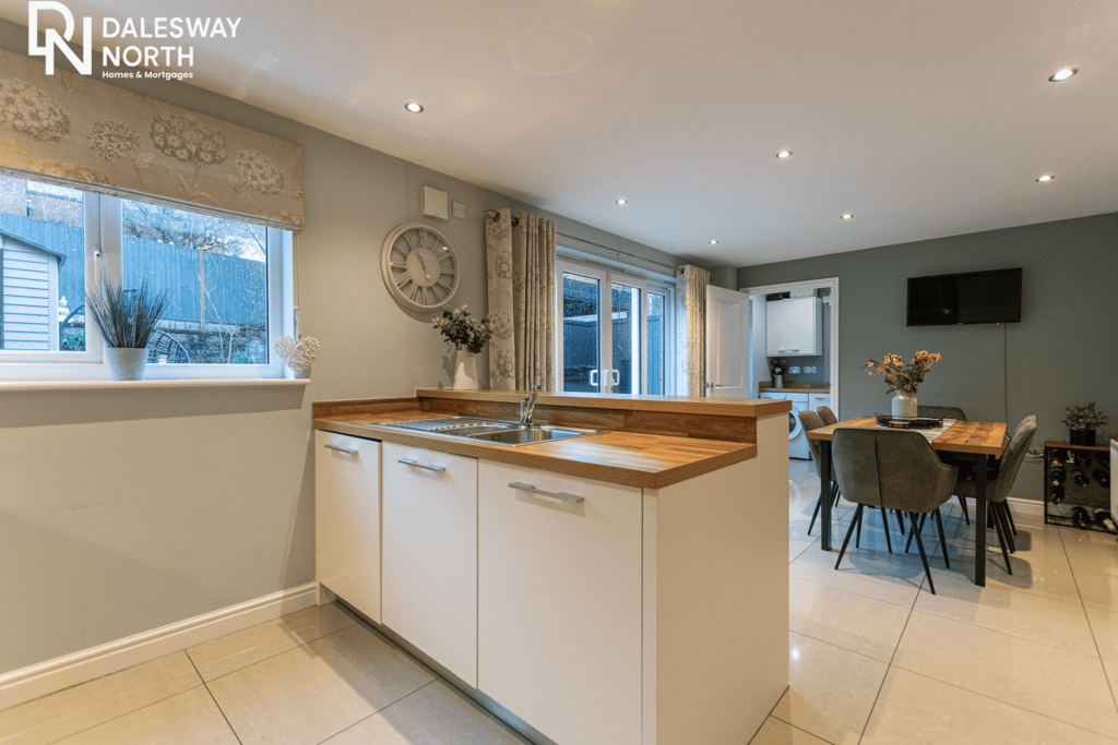Open plan reception/kitchen one