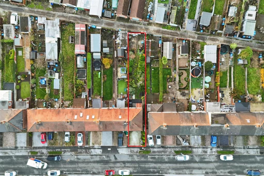 Aerial view of the property