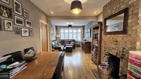 Living room, fireplace