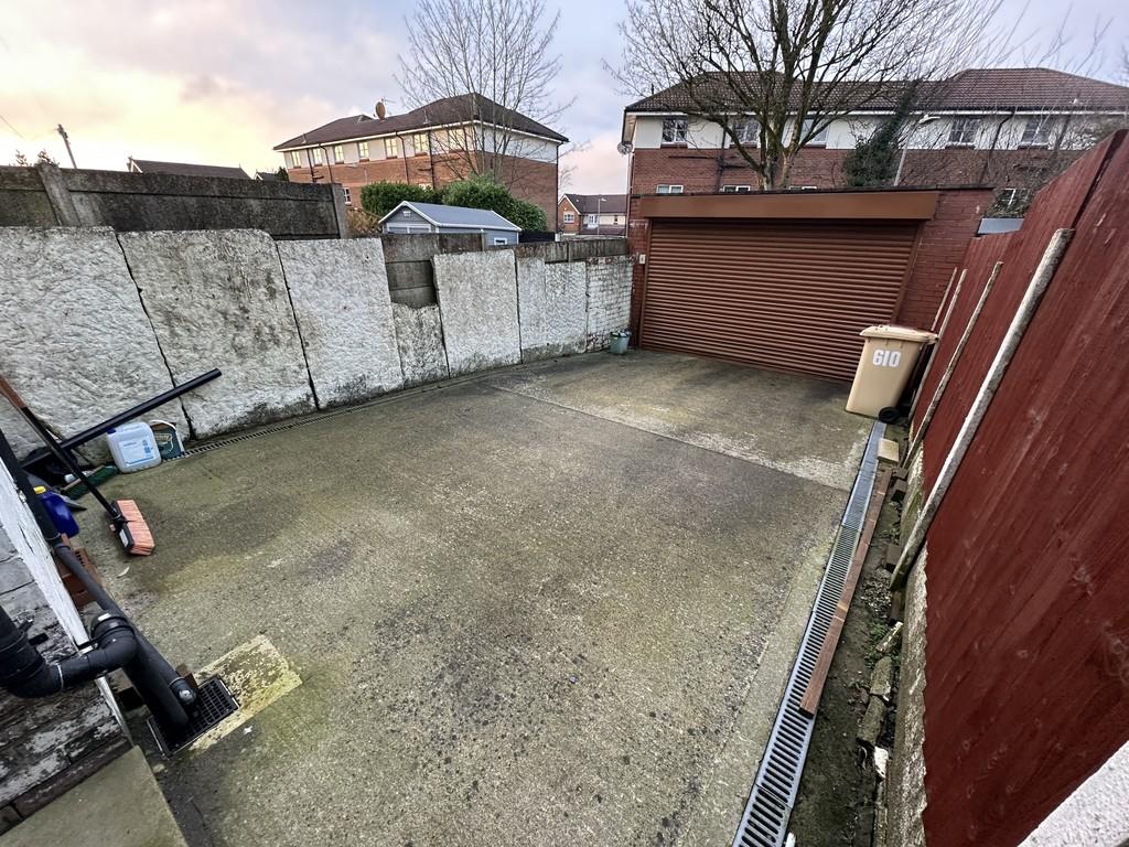 Rear yard/driveway