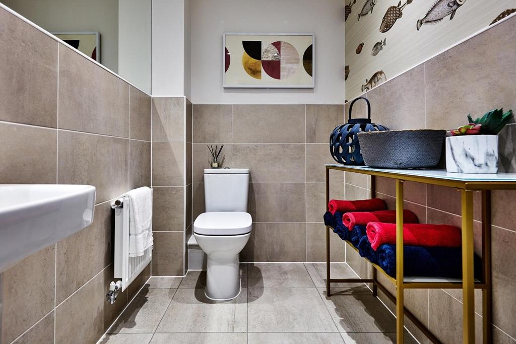 Spacious and convenient downstairs toilet