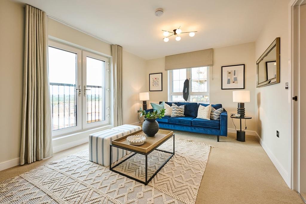 The bright and airy lounge is a flexible space...