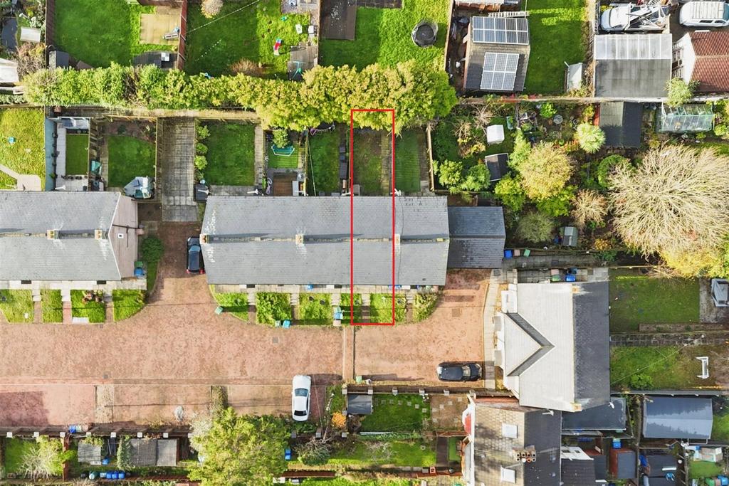 Aerial view of the property