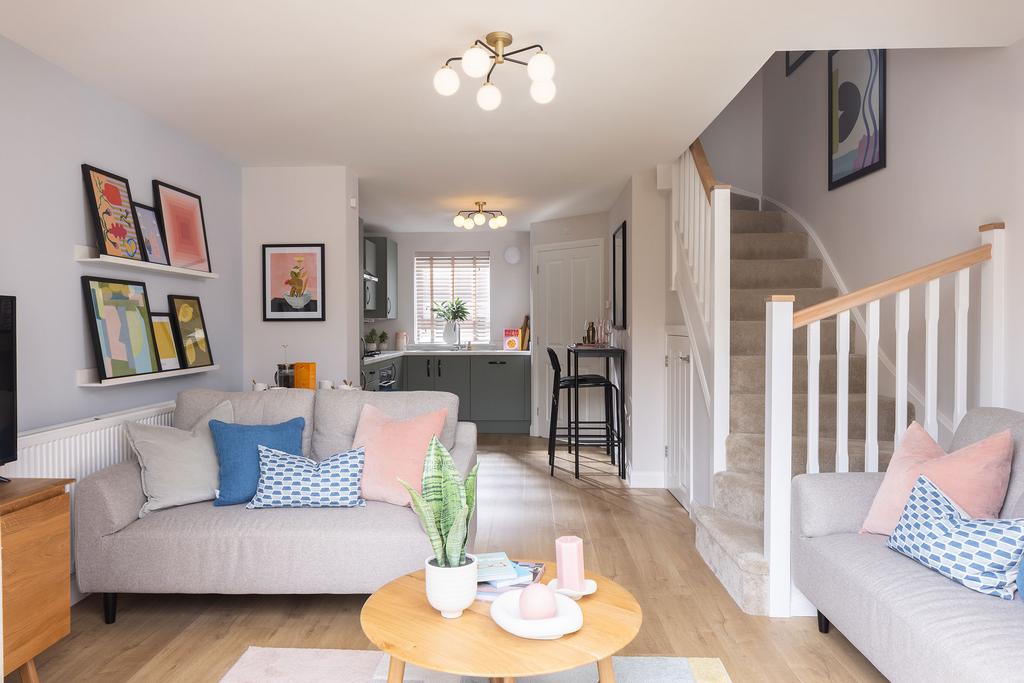 Spacious lounge in the Denford 2 bedroom home