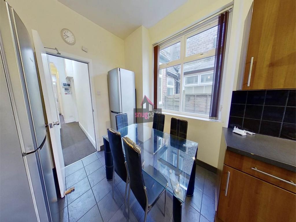 Bright kitchen with large window, contemporary ...