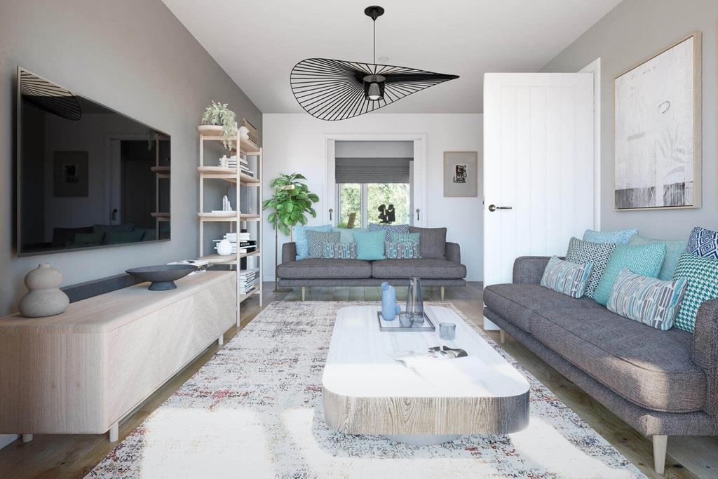 A bright and airy lounge is the spot to unwind...