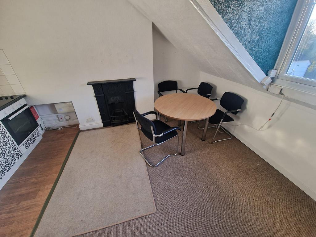 Dining room, fireplace