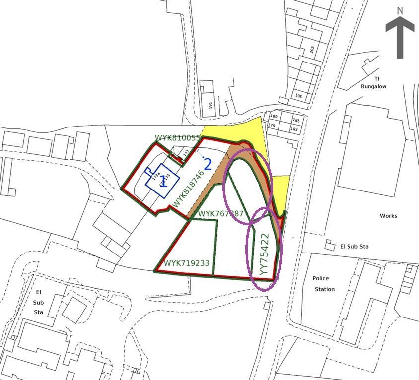 Plots within two purple circles