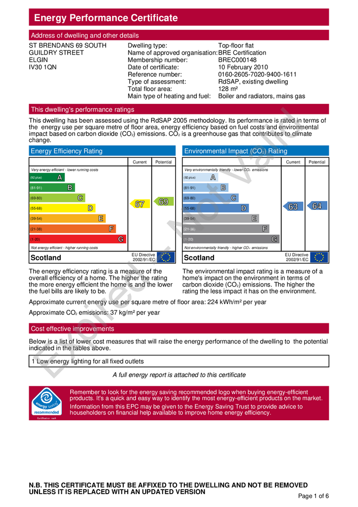 69 South Guildry Street - EPC