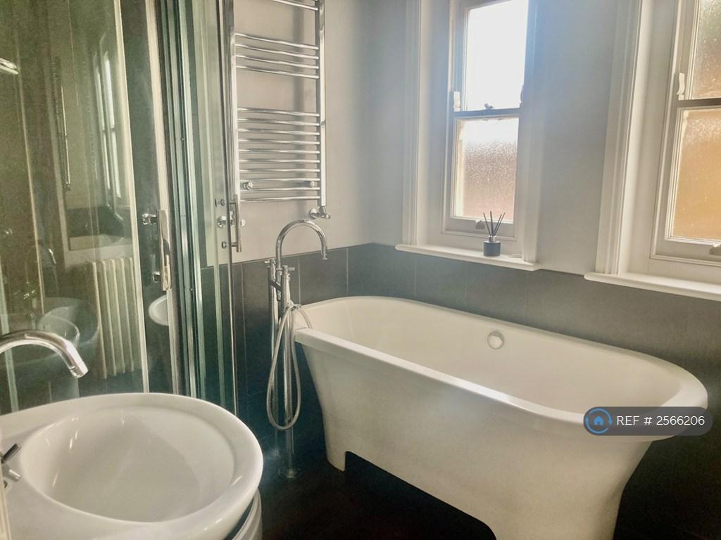 Bathroom With Roll-Top Bath, Separate Shower