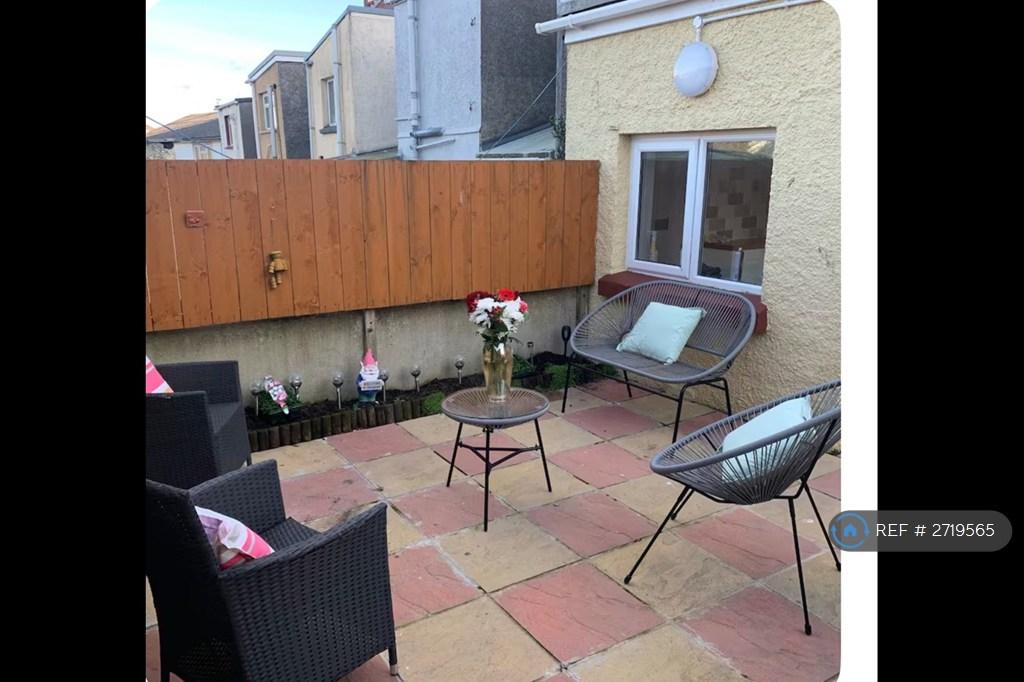 Patio Garden With Shed