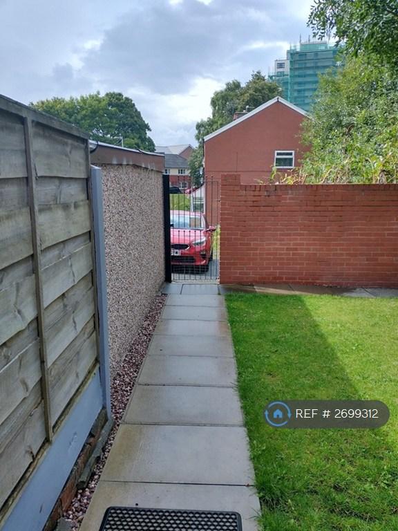 Secure Gate To Parking &amp; Green Space