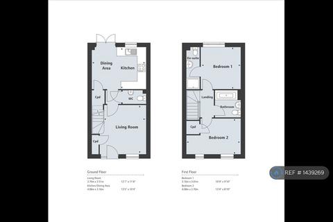 2 bedroom end of terrace house to rent, Cuckoo Way, Cambridge, CB24