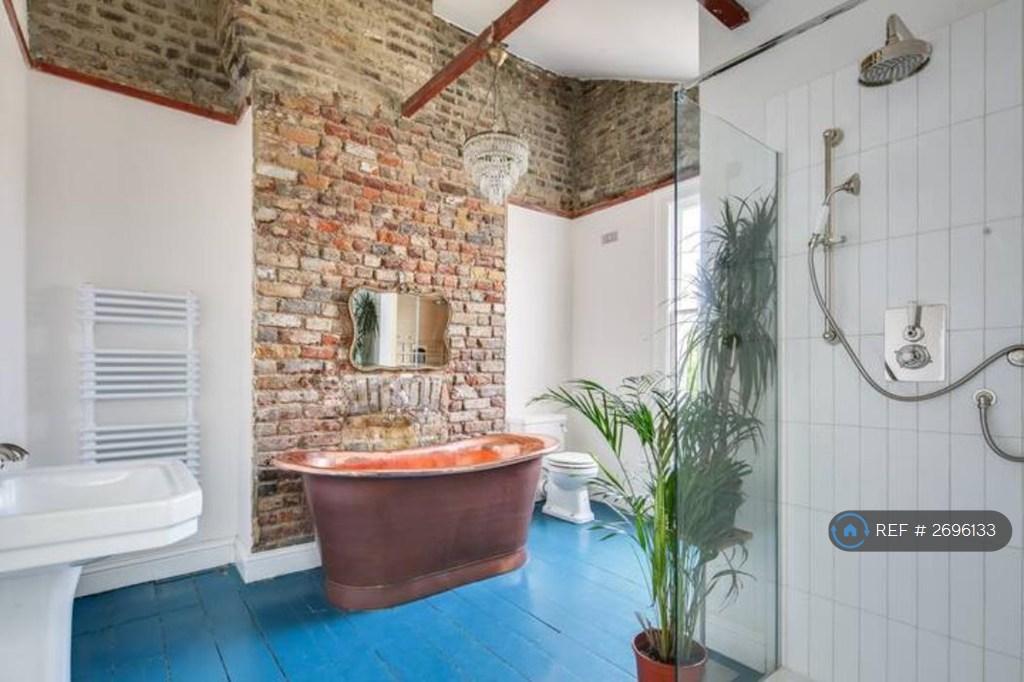High Ceiling Bathroom