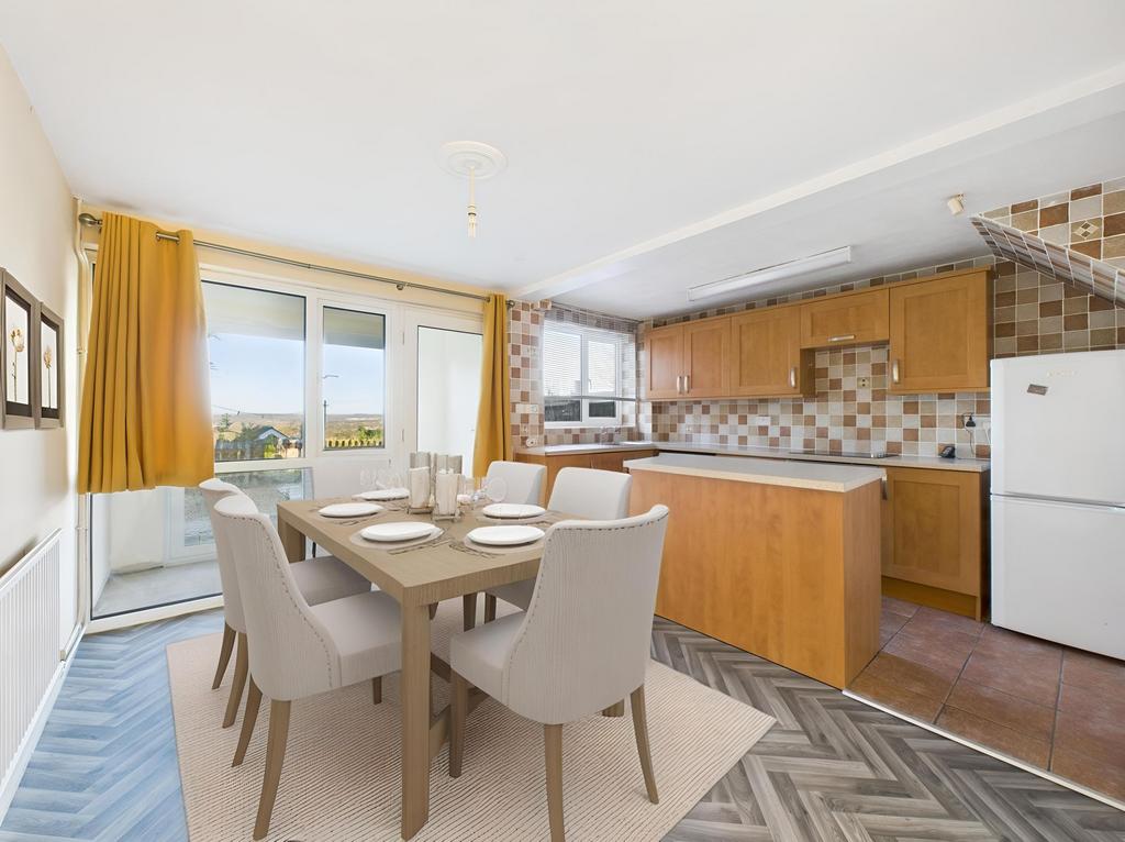 Dining Kitchen (Virtually Furnished)