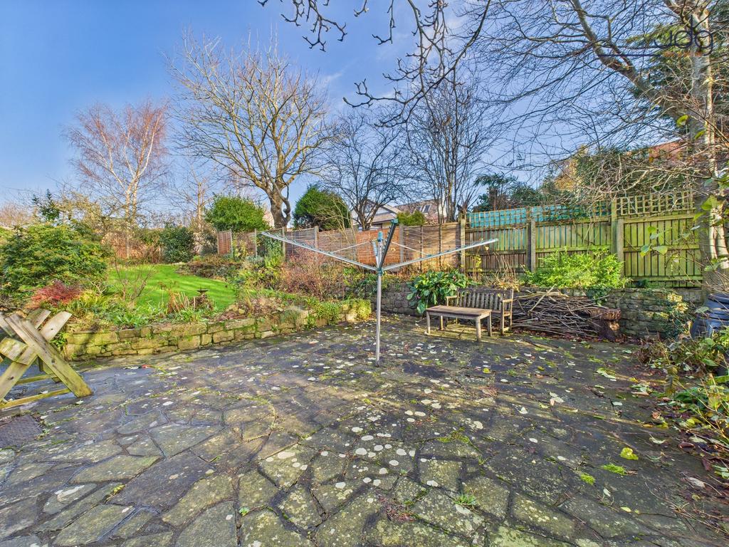 Spacious Garden with a mixture of lawn, mature...