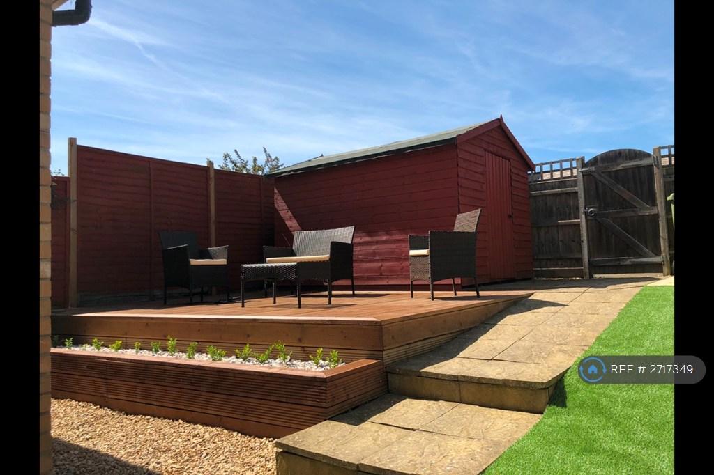 Back Garden With Decking, Low Maintenance