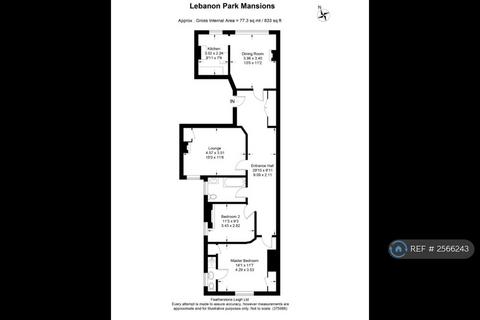 3 bedroom flat to rent, Lebanon Park Mansions, Twickenham, TW1