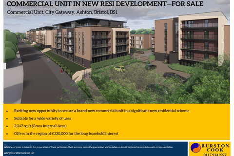 Retail property (high street) for sale, Brunel Way Bristol BS3 2BN