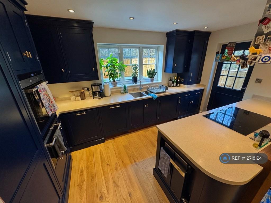 Kitchen In Front Of Pantry