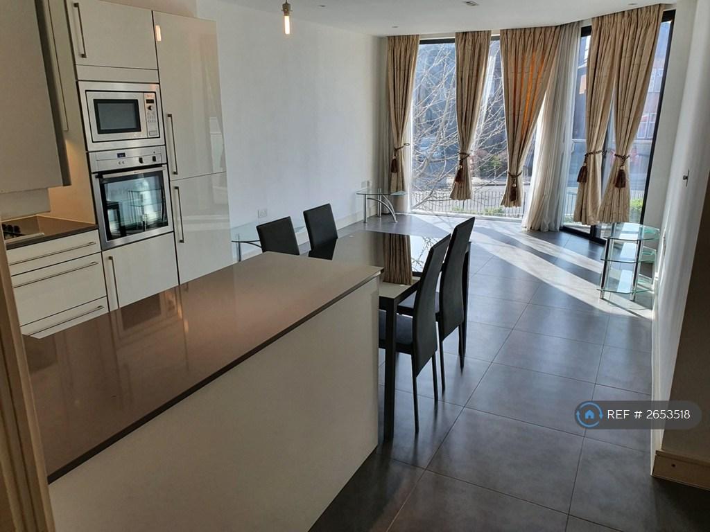 Open Plan Lounge And Fitted Kitchen