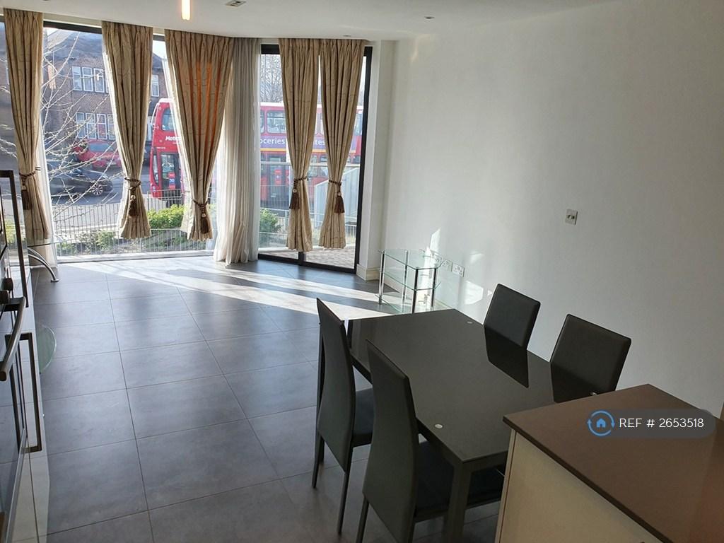 Open Plan Lounge And Fitted Kitchen