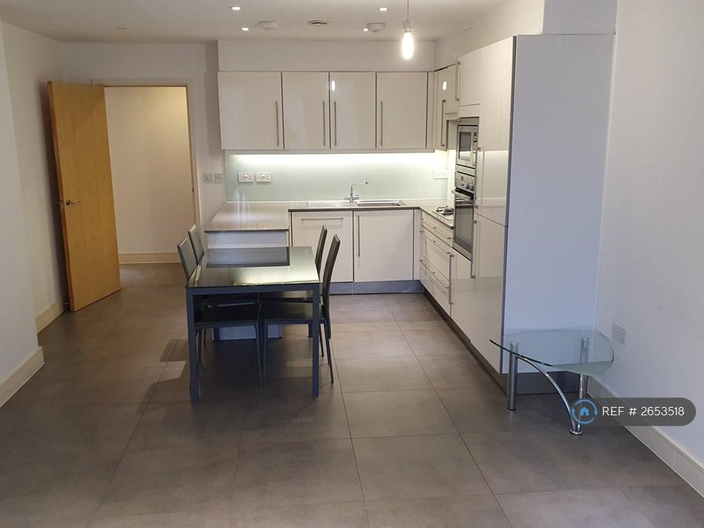 Open Plan Lounge And Fitted Kitchen