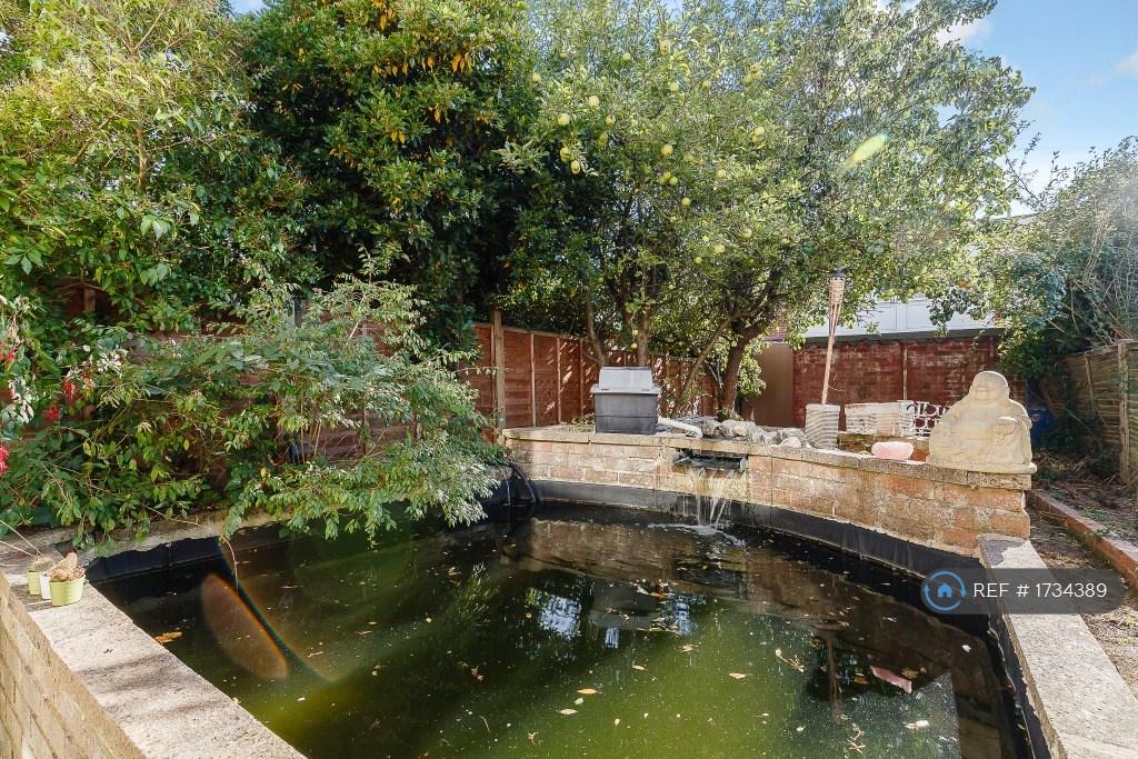 Raised Pond With Turn On Off Waterfall