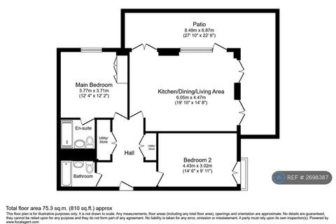 2 bedroom flat to rent, Fellow House, London, NW7