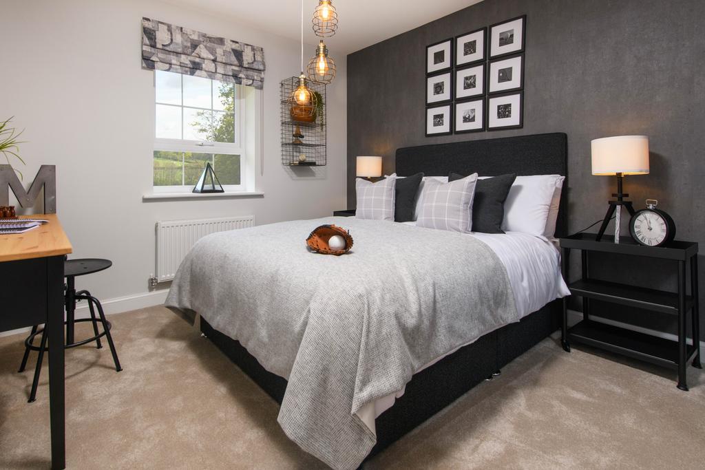 Double bedroom with study area & built-in area...