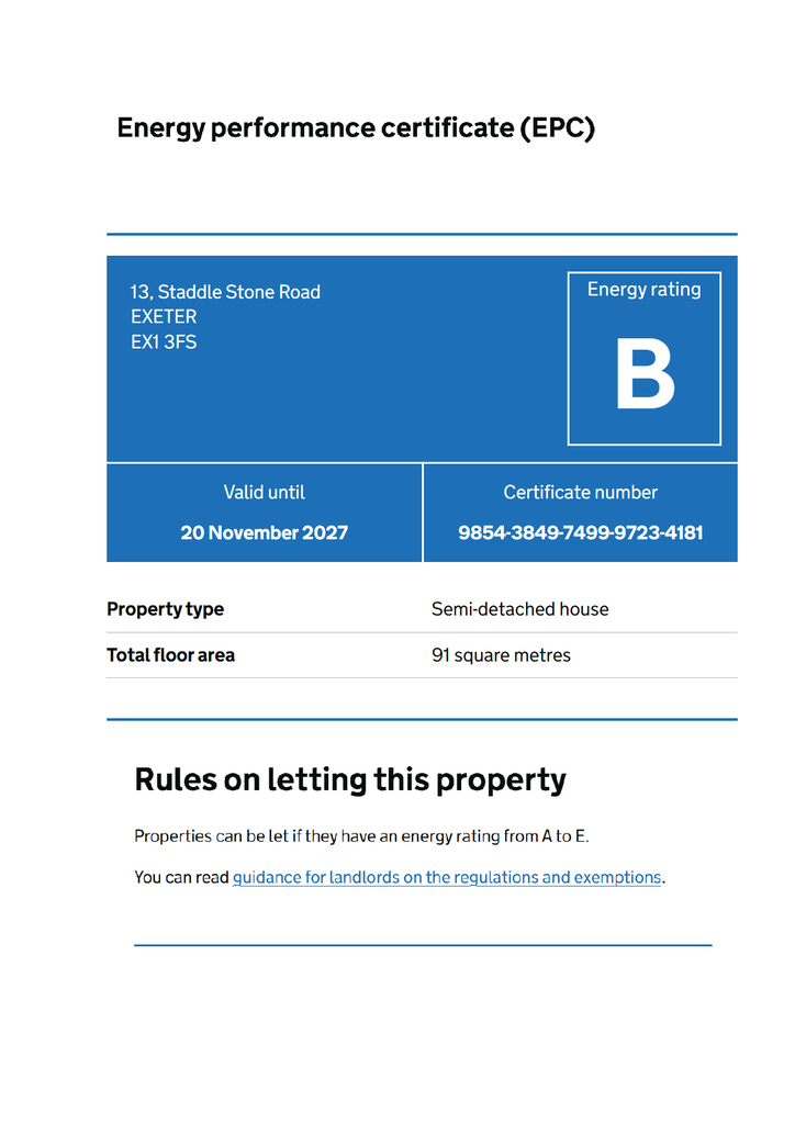 EPC Certificate