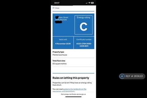 3 bedroom terraced house to rent, Wales Street, Darlington, DL3