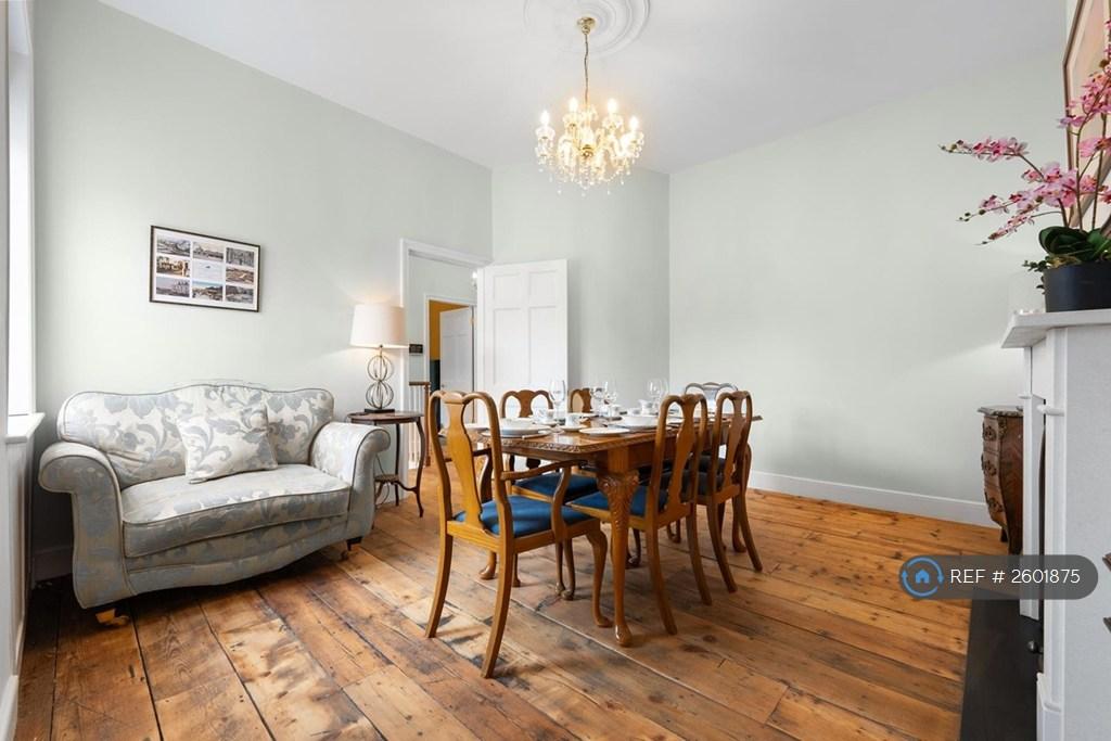 Separate Dining Room With Fireplace