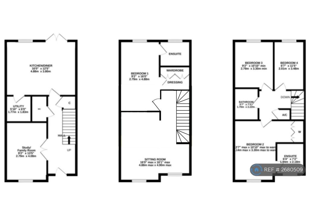 Floorplan - 1500sqf Townhouse