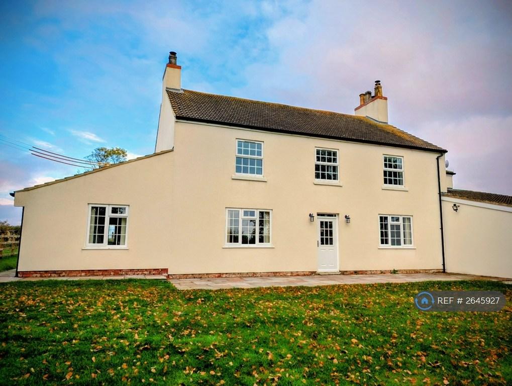 Thorn Tree Farmhouse South Elevation With Patio