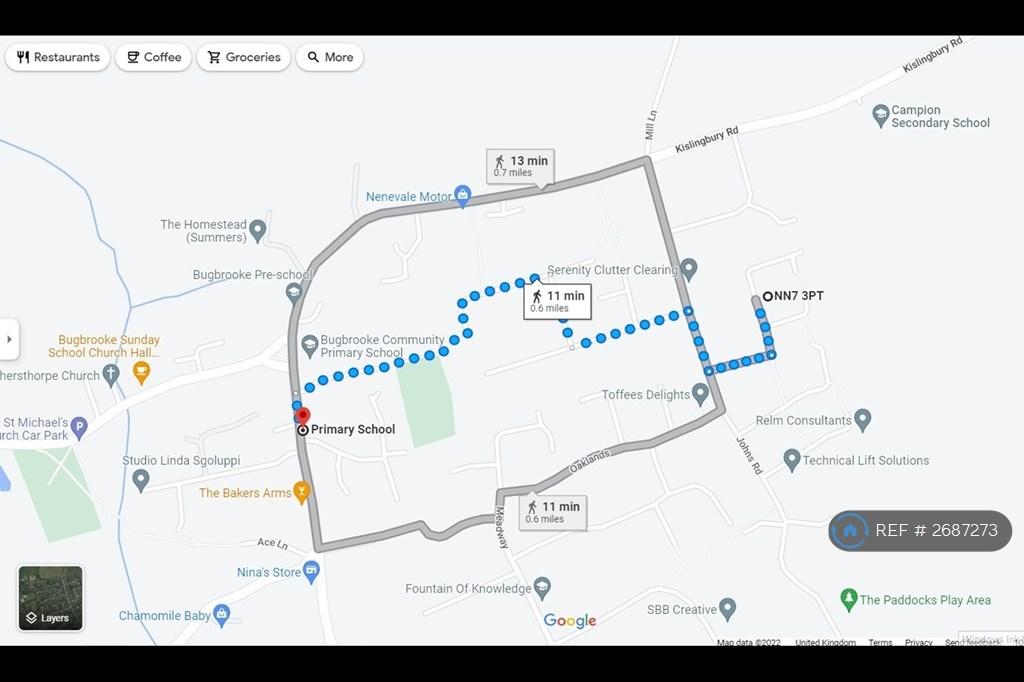 Walking Route To Primary School