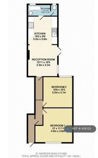 2 bedroom flat to rent, St. Andrew's Road, London, E17