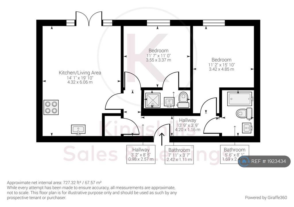 2-Bed Floorplan