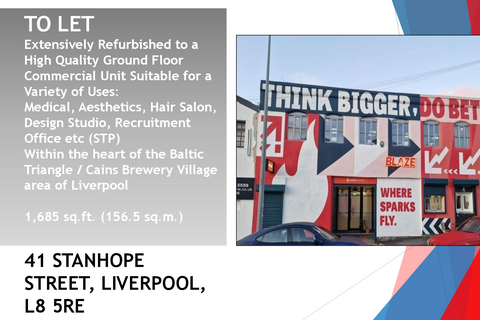 Industrial unit to rent, 41 Stanhope St Liverpool L8 5RE