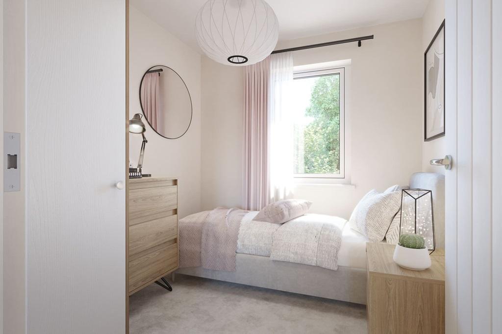 The third bedroom is a single room ideal for a...