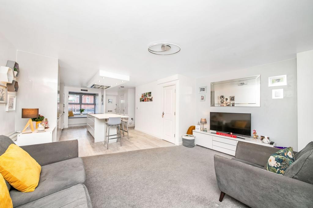 Open plan living dining kitchen