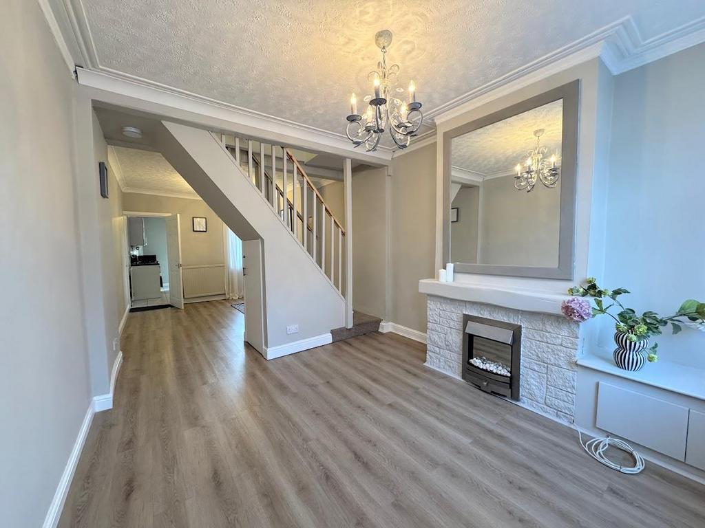 Open plan living dining room
