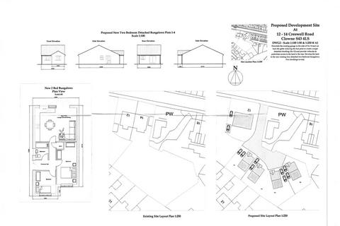 undefined, PLANNING FOR 5 DETACHED BUNGALOWS, Creswell Road, Clowne, Chesterfield, S43 4LS