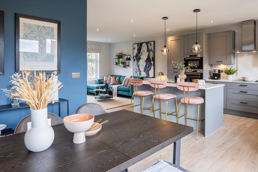 Open plan kitchen in the Harrogate
