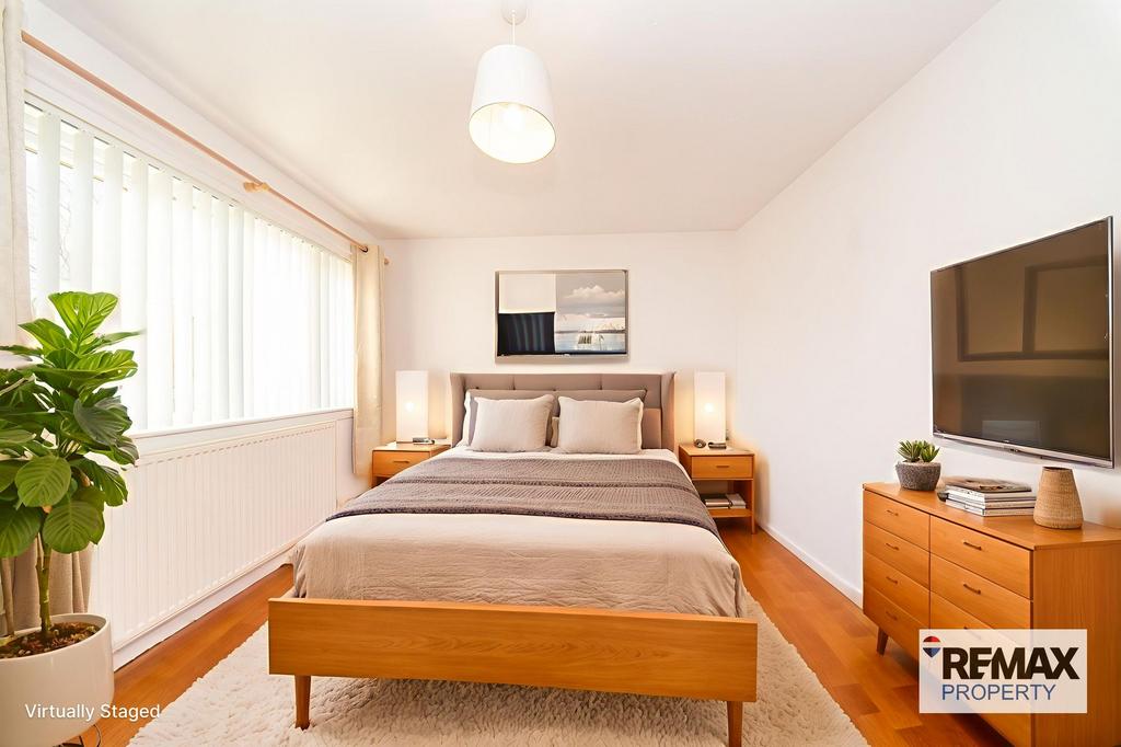 Virtually Staged Second Bedroom