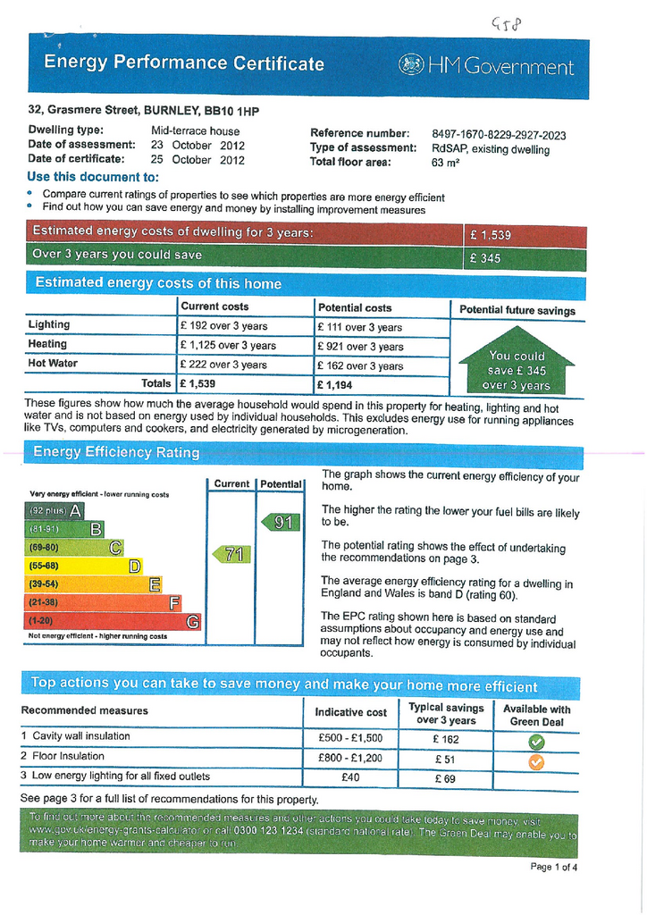 EPC Certificate