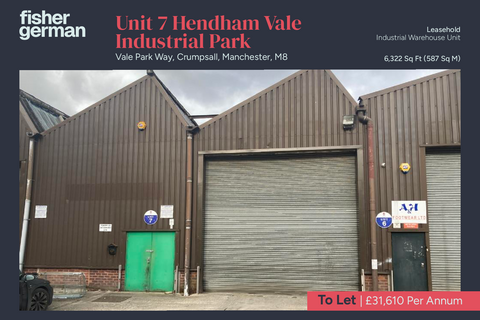 Warehouse to rent, Vale Park Way Manchester M8 0GF